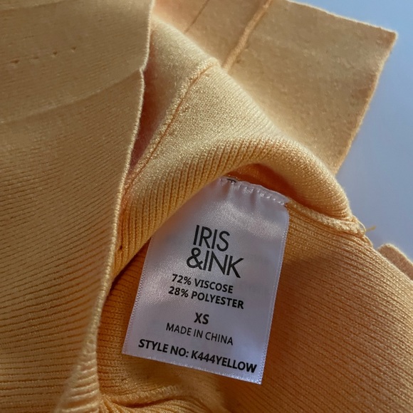 Iris and Ink yellow sweater - Picture 5 of 6